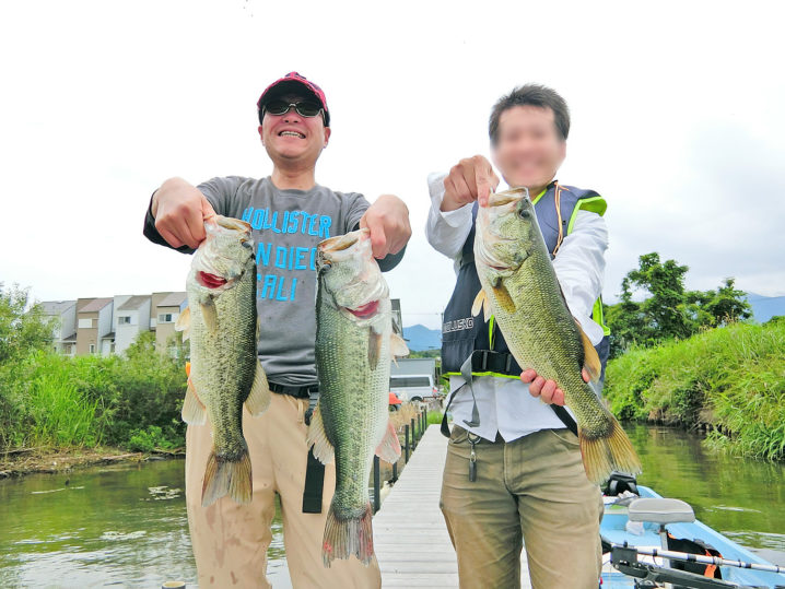 プロさん＆ニケさんの7月上旬琵琶湖南湖北湖のブラックバス釣りの様子