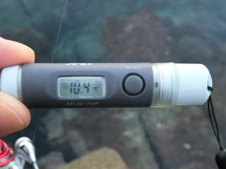 海水温は約10.4度