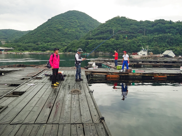 当日の海上釣り堀「水宝」の状況