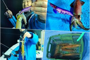 【イカメタル】荒天の中で好釣果！「船が揺れる時のリグ設定」と「魚がアタリまくる時のカラー選択」について紹介in福井